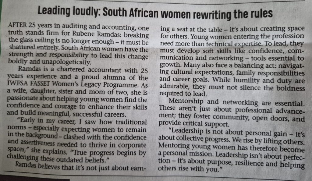 CYL in the POST Newspaper — Women’s Month